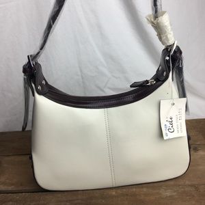 NWT Cielo Italian Cream Shoulder Purse